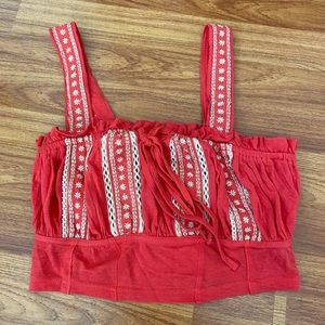 Free People Boho Crop Top size S